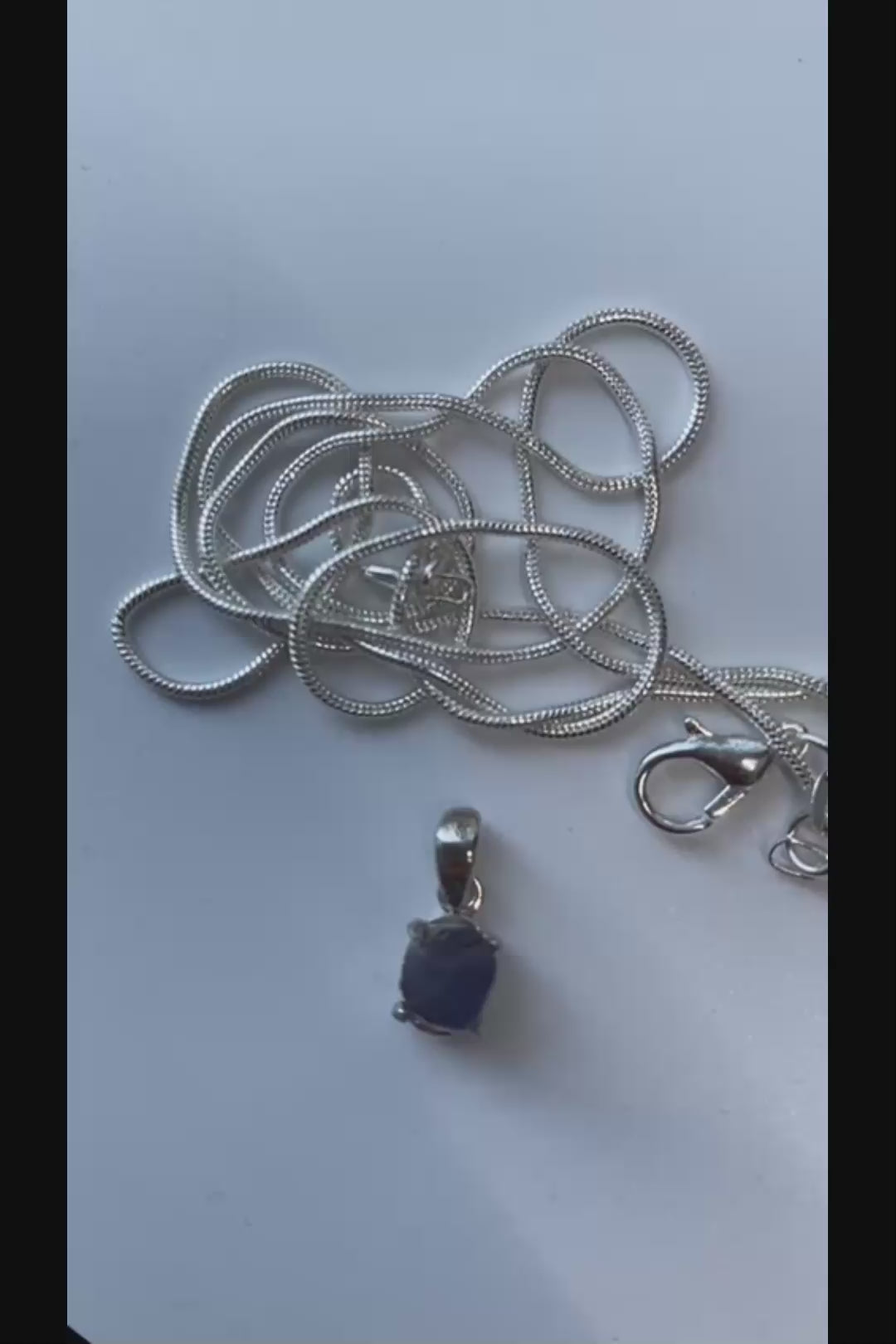 Tanzanite Natural Silver Pendant