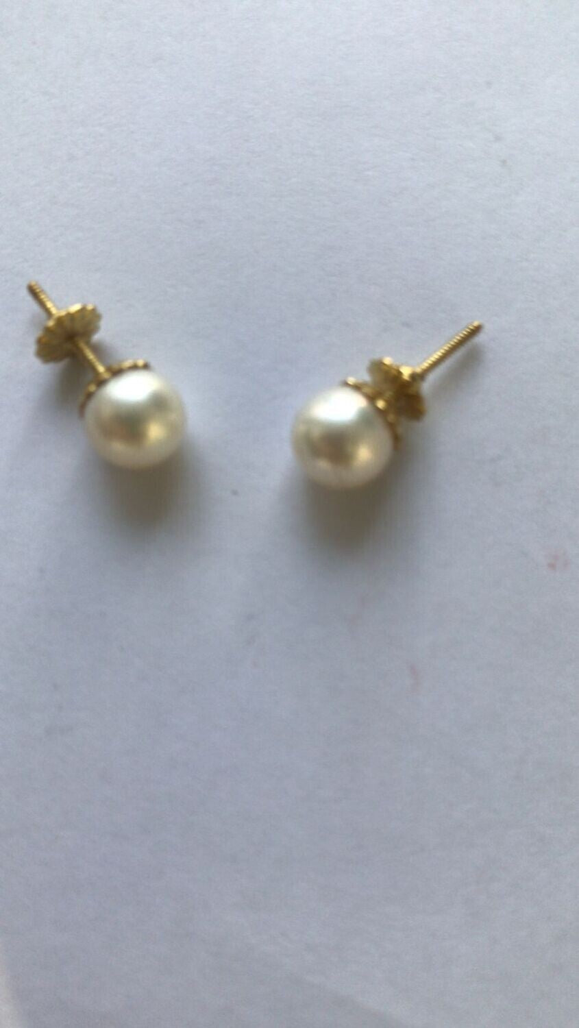 Gorgeous South Sea Pearl Earrings - 18K Gold Elegance