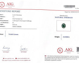 Emerald 5.65 Cts Certified