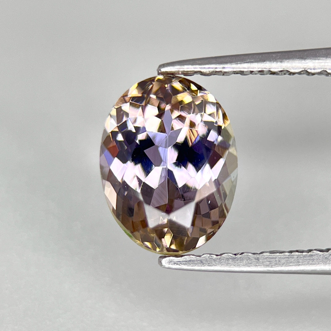 Tanzanite Natural Unheated Yellow Purple color 1.85 CTS.