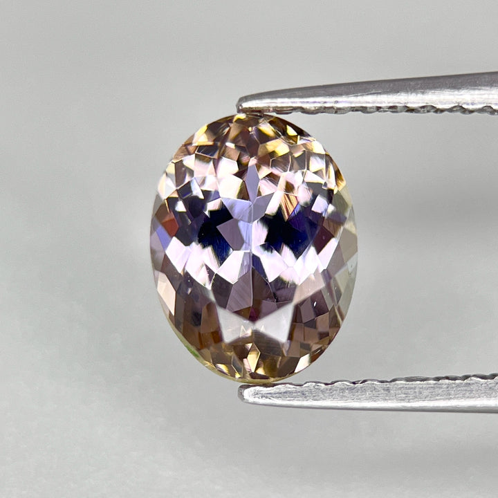 Tanzanite Natural Unheated Yellow Purple color 1.85 CTS.