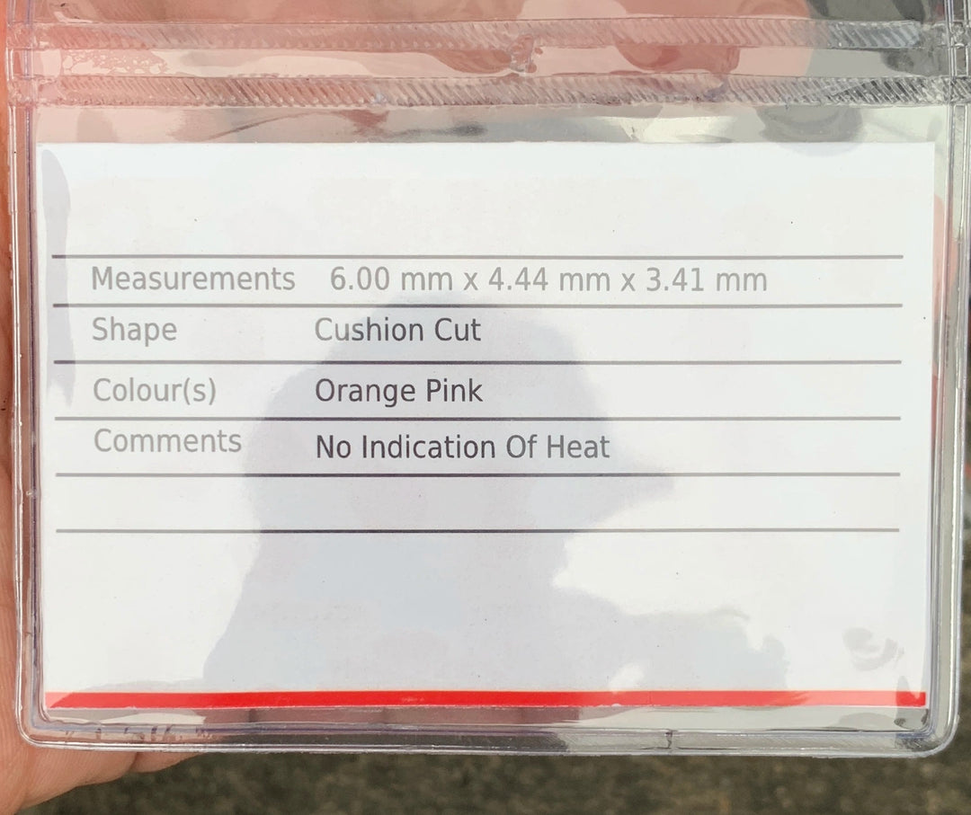 SAPPHIRE CERTIFIED PADPARADSACHA 0.95 CTS