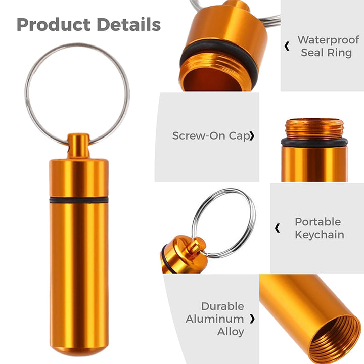 Friendly Pill Container Keychain