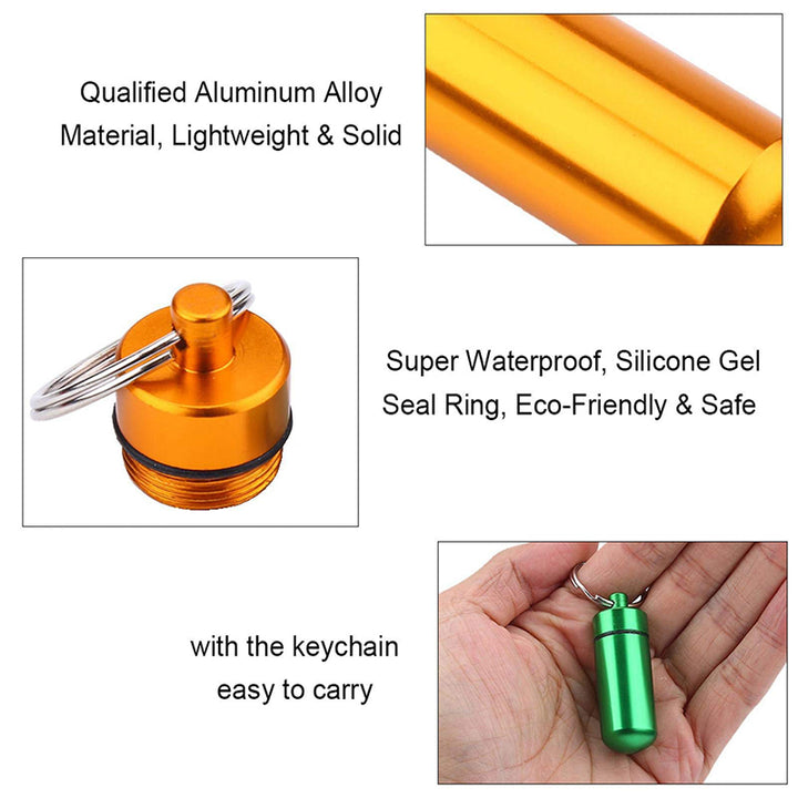 Friendly Pill Container Keychain