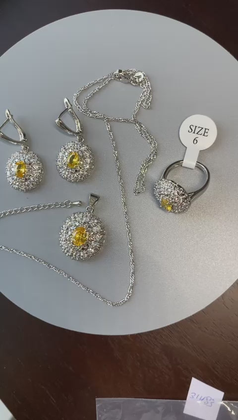 Elevate Your Collection with a Stunning Zircon Jewelry Set