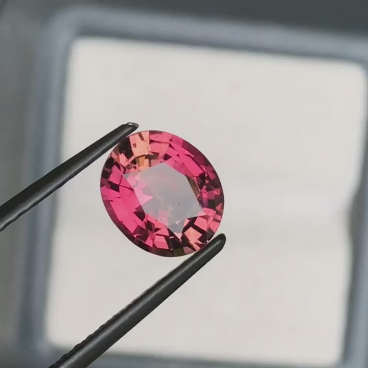 Oval Pink Peach Padparadscha Tourmaline