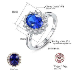 Sterling Silver925  Sapphire Ring