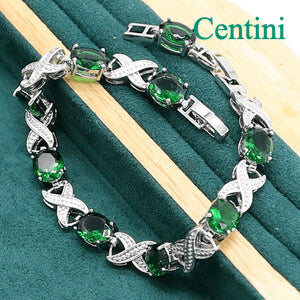 Captivating Tsavorite Green Emerald Color Round Gemstone Set in Sterling Silver Jewelry