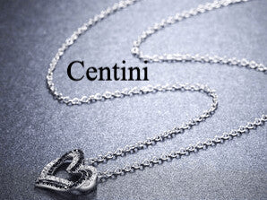 Silver Necklace /Pendant-Two Hearts Joined For Life
