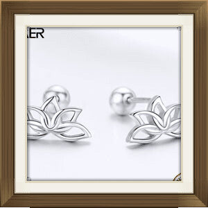 Silver Stud Earrings-Creative Design
