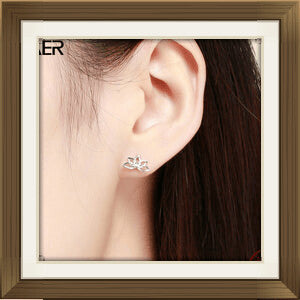 Silver Stud Earrings-Creative Design