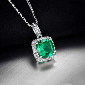Tourmaline  Pendant-Brilliant Green Tourmaline Pendant