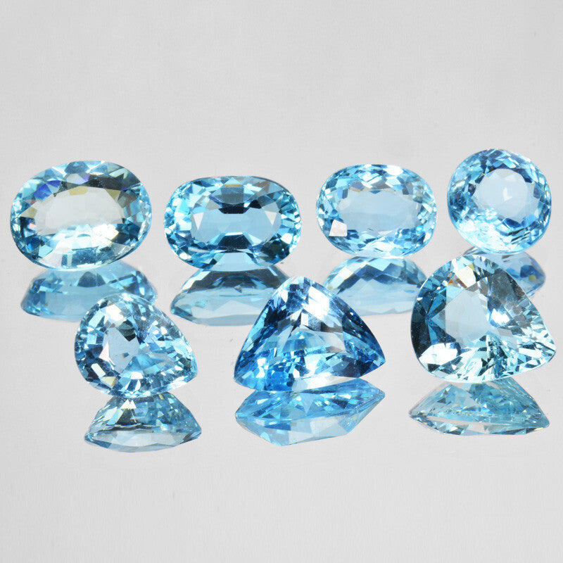Aquamarine Blue Gemstone - 8.11 cts