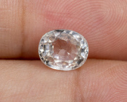 Clear Ice Blue Round Cut Sapphire