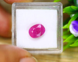 Natural Ruby with IGI Report - Untreated Gemstone of Pure Elegance