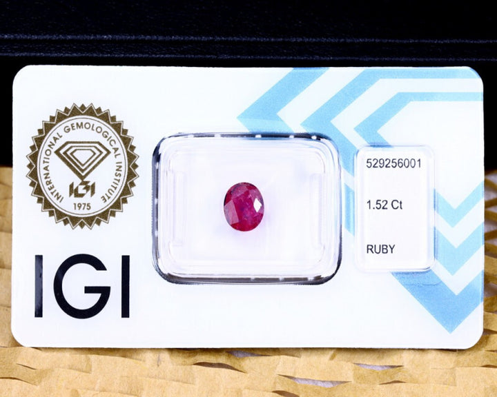 Natural Ruby with IGI Report - Untreated Gemstone of Pure Elegance